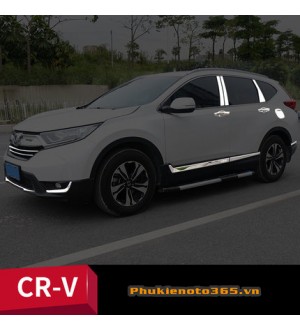 Bộ Full ốp trang trí ngoại thất Crom bạc  honda CR-V 2017-2019